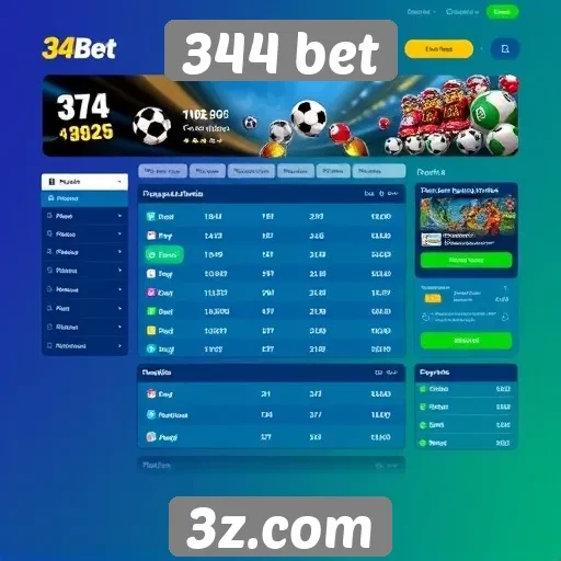 Interface e usabilidade do site 344 bet